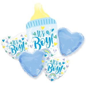 Balloon Bouquet Baby Boy Bottle