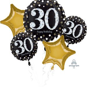 Balloon Bouquet Sparkling Birthday 30