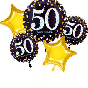 Balloon Bouquet Sparkling Birthday 50