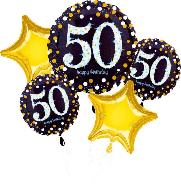Balloon Bouquet Sparkling Birthday 50