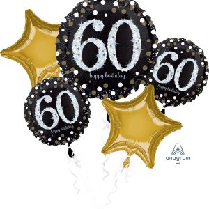 Balloon Bouquet Sparkling Birthday 60