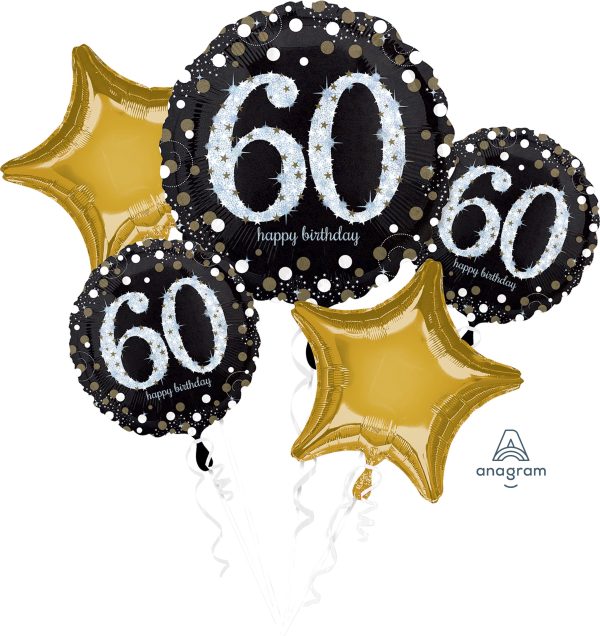 Balloon Bouquet Sparkling Birthday 60