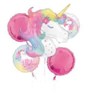Balloon Bouquet Enchanted Unicorn Birthday