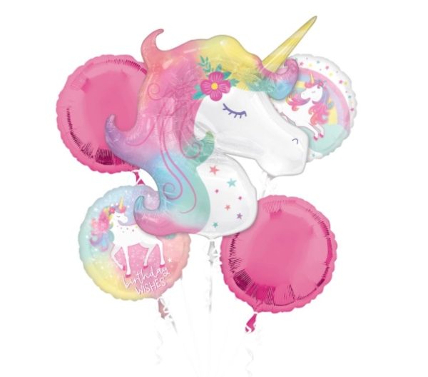 Balloon Bouquet Enchanted Unicorn Birthday