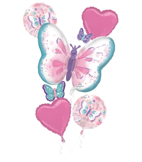 Balloon Bouquet Flutters Happy Birthday