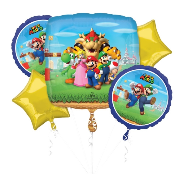 Balloon Bouquet Super Mario Bros