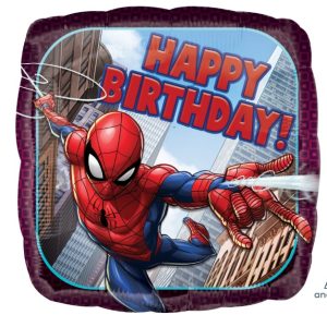 18" Spider-Man Happy Birthday Balloon