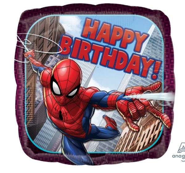 18" Spider-Man Happy Birthday Balloon