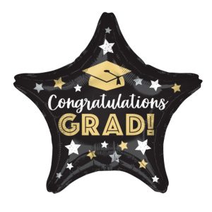 18" Congratulations Grad Stars Balloon