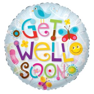 24" Get Well Elements Clear View Balloon