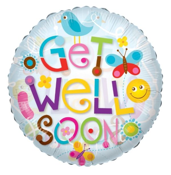 24" Get Well Elements Clear View Balloon
