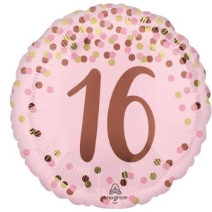 Standard Pretty Pink 16th Birthday Balloon